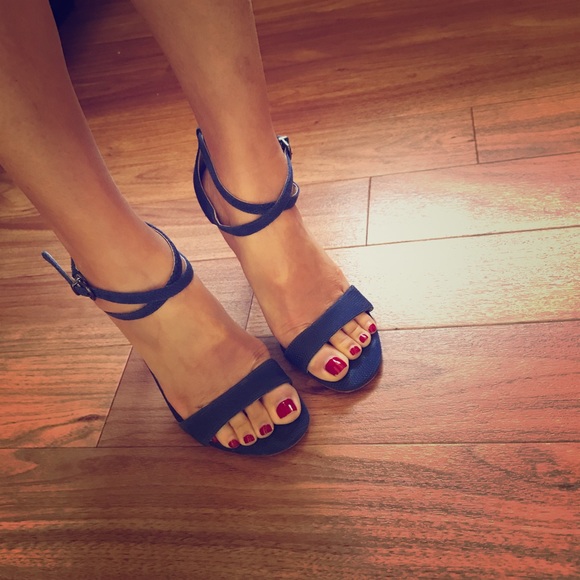 Via Spiga Shoes - Via Spiga Blue Sandals heels